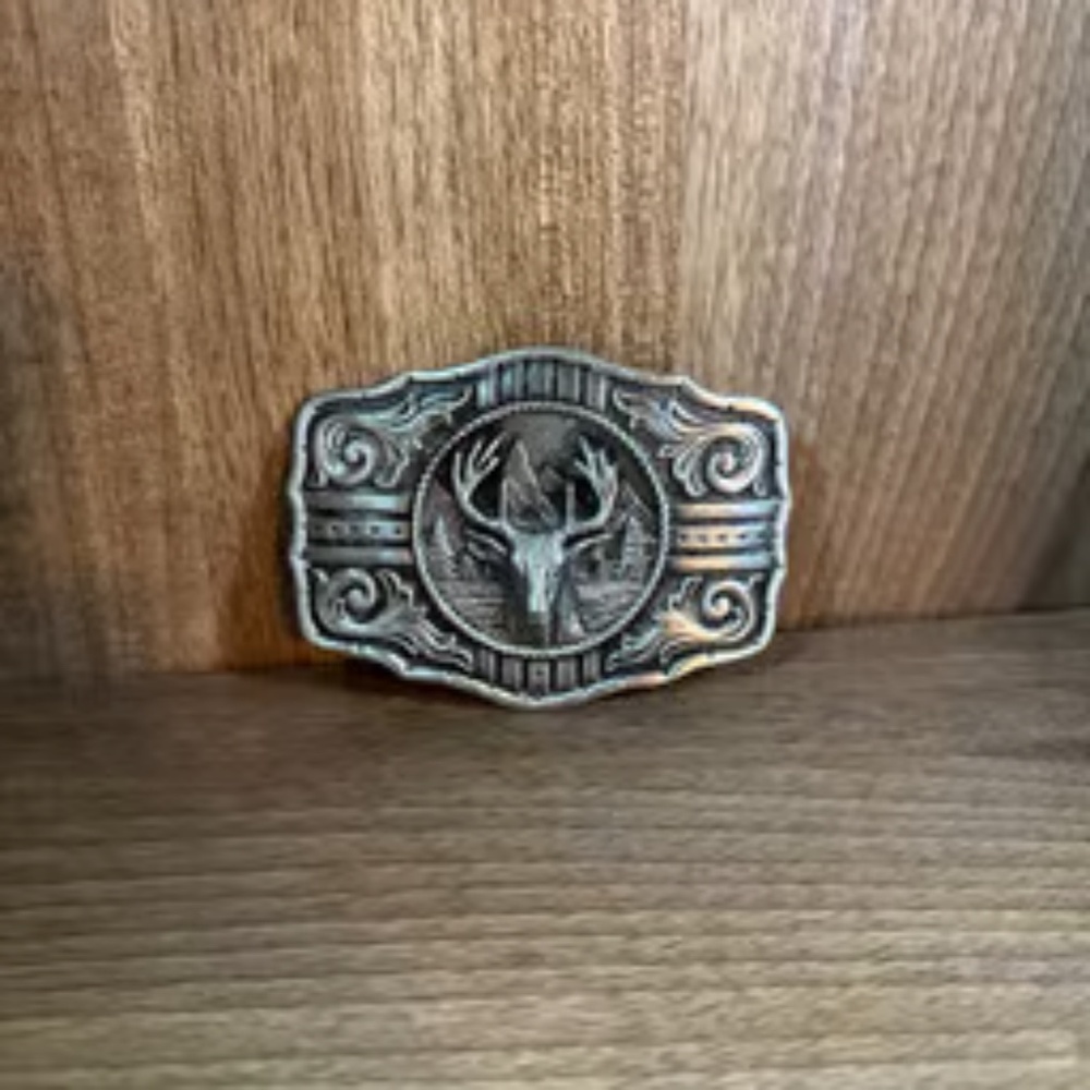 Celtic Stag Western Buck Belt buckle